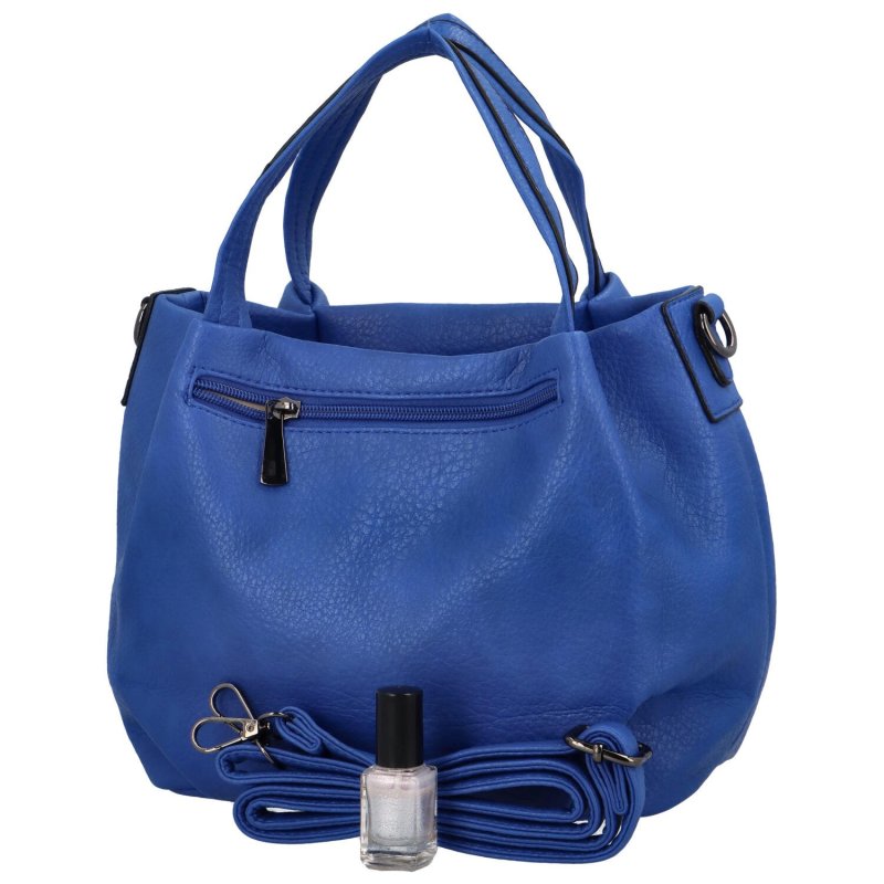 Nadčasová kabelka do ruky Minu, výrazná modrá