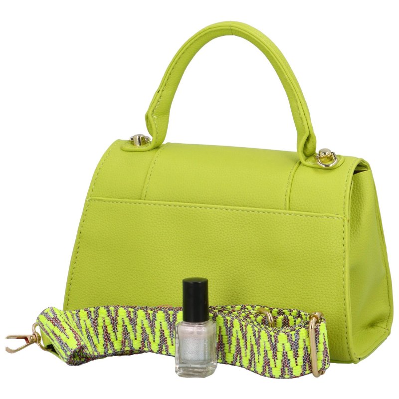 Elegantní dámská koženková kabelka do ruky Lokera, výrazná zelená