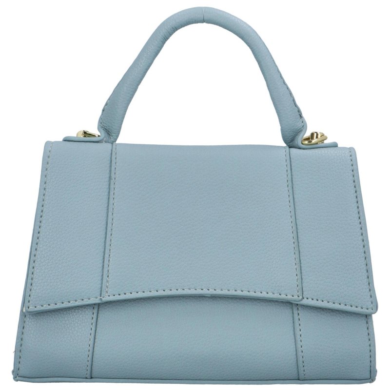 Elegantní dámská koženková kabelka do ruky Lokera, světle modrá