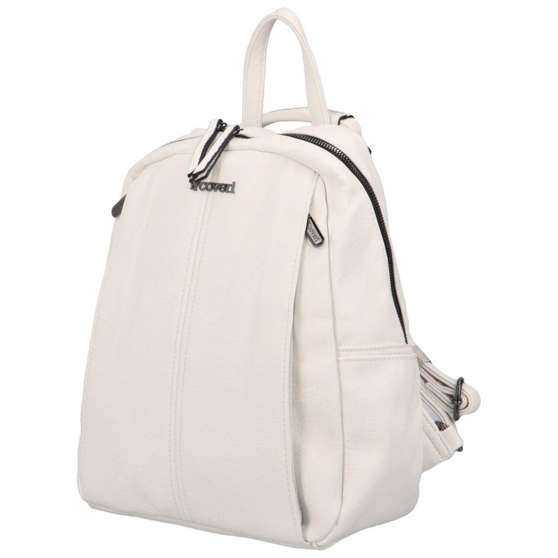 Jednoduchý dámský kabelko/batoh Olívie, bílá