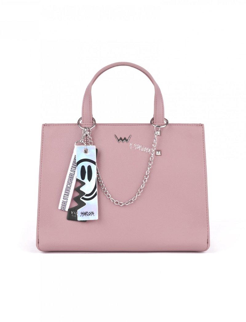 Dámská koženková kabelka VUCH Wild One Lady Pink, limitovaná edice růžová