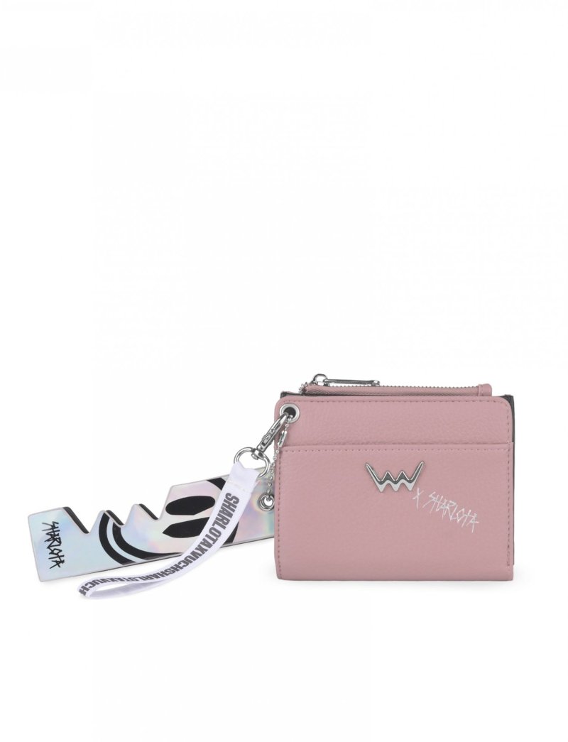 Dámská koženková peněženka VUCH Wild One Rider Pink, limitovaná edice růžová