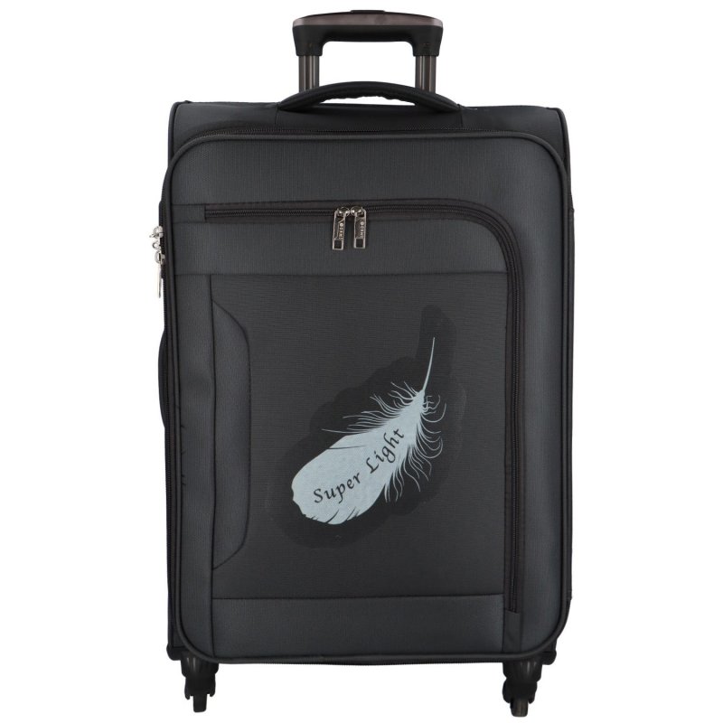 Ultralehký textilní kufr AirPack vel. L, tmavě šedý