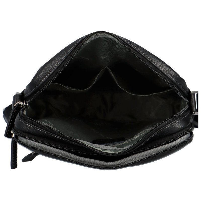 Luxusní pánská crossbody taška Katana Reteno, černá