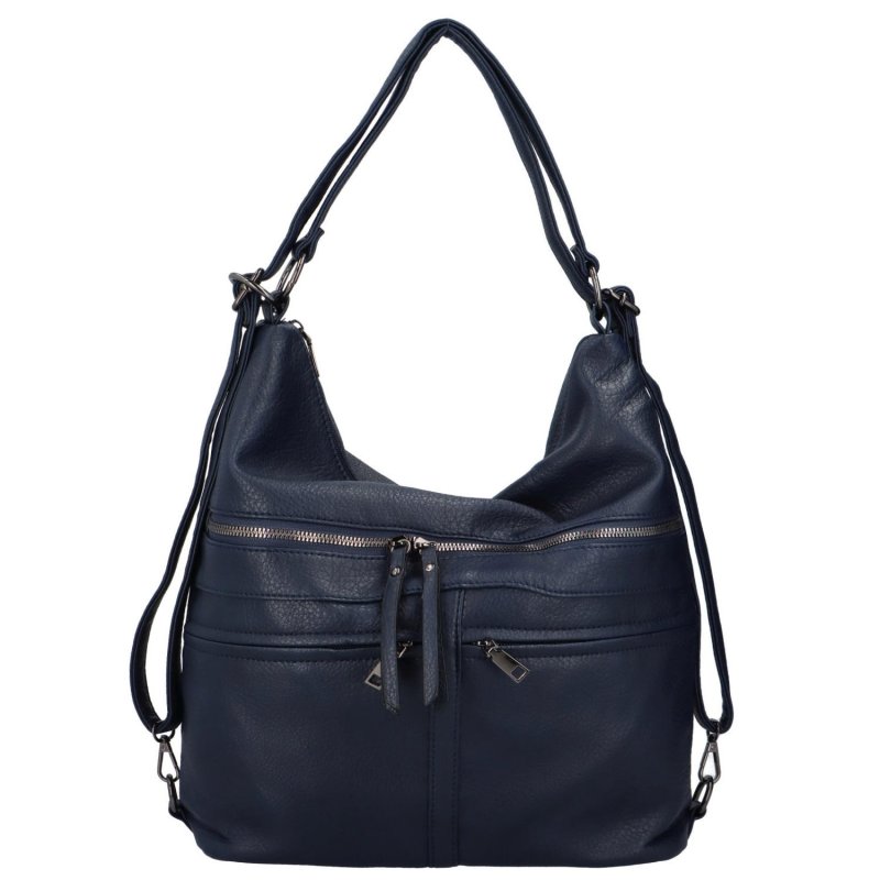 Stylová dámská kabelka/batoh Perino, tmavě modrá