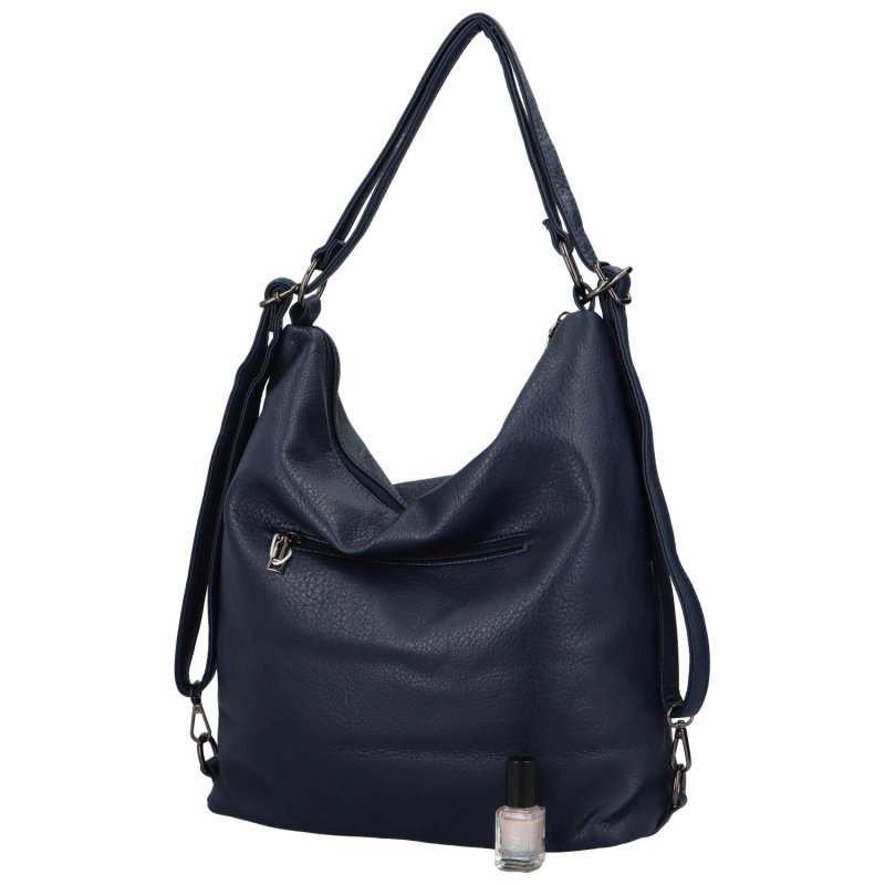 Stylová dámská kabelka/batoh Perino, tmavě modrá