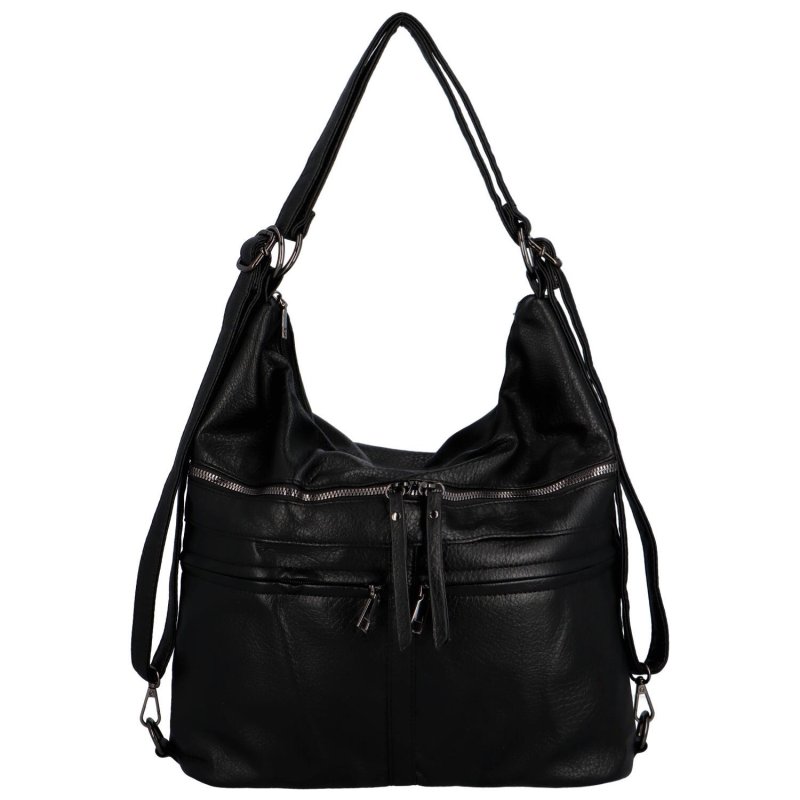 Stylová dámská kabelka/batoh Perino, černá