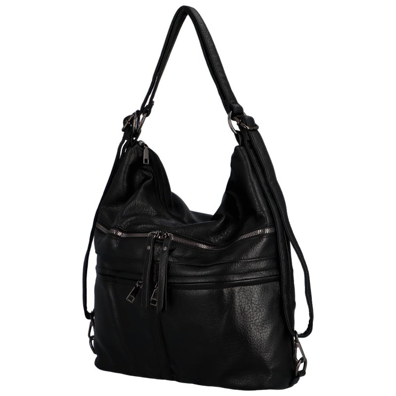 Stylová dámská kabelka/batoh Perino, černá