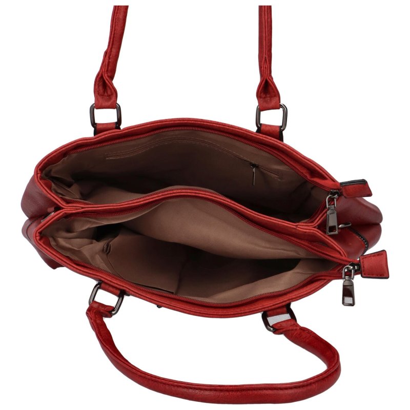 Praktická dámská kabelka přes rameno Verso, červená