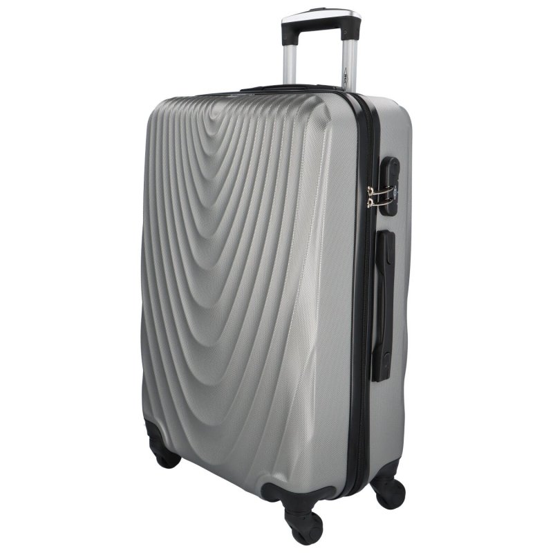 Cestovní pilotní kufr Travel Grey velikost M, šedý