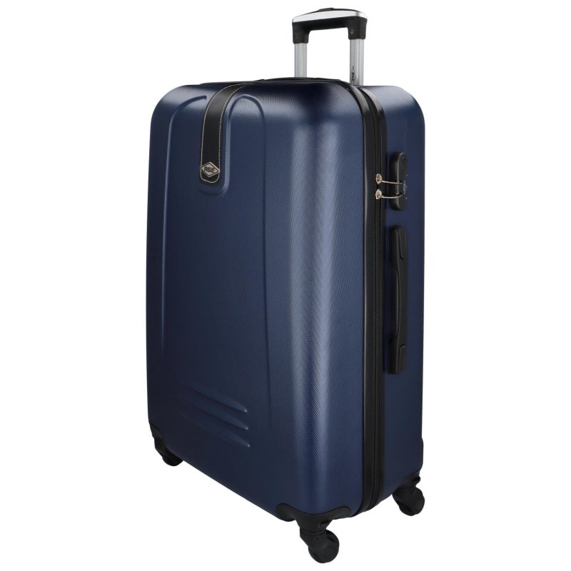 Plastový cestovní kufr Peek, tmavě modrý L