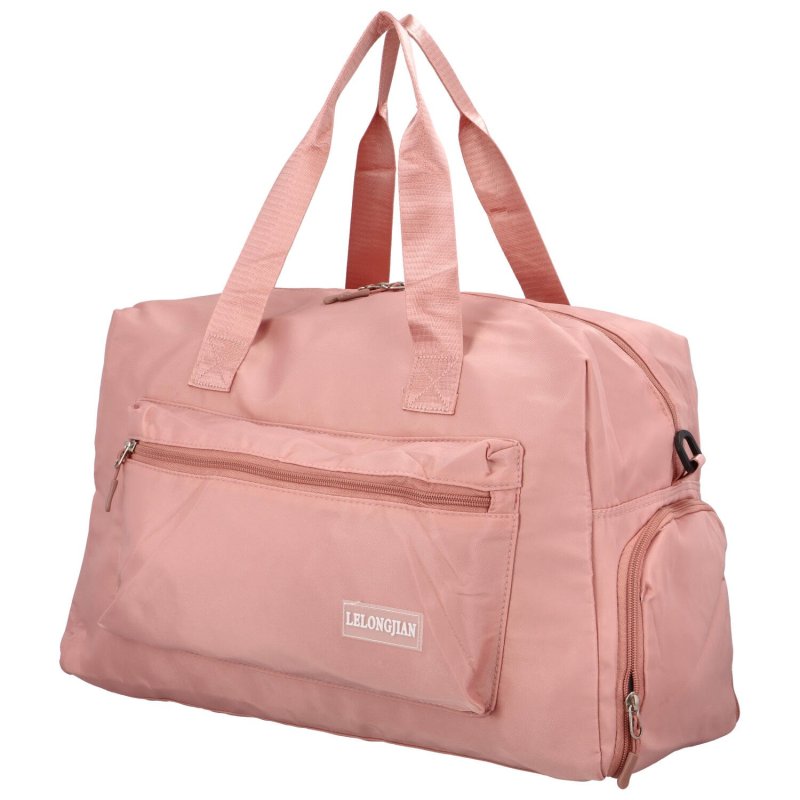 Prostorná dámská cestovní taška Sáre, růžová