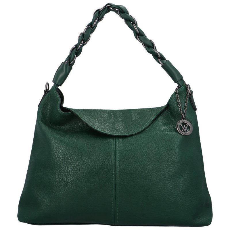 Trendová dámská kabelka Retiva, tmavě zelená
