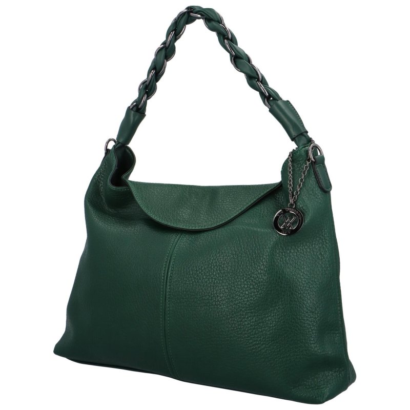 Trendová dámská kabelka Retiva, tmavě zelená