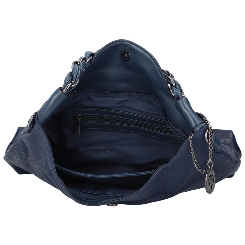 Trendová dámská kabelka Retiva, tmavě modrá