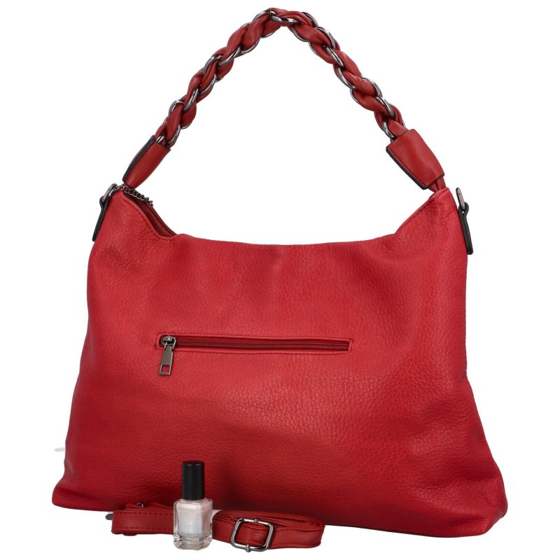 Trendová dámská kabelka Retiva, červená