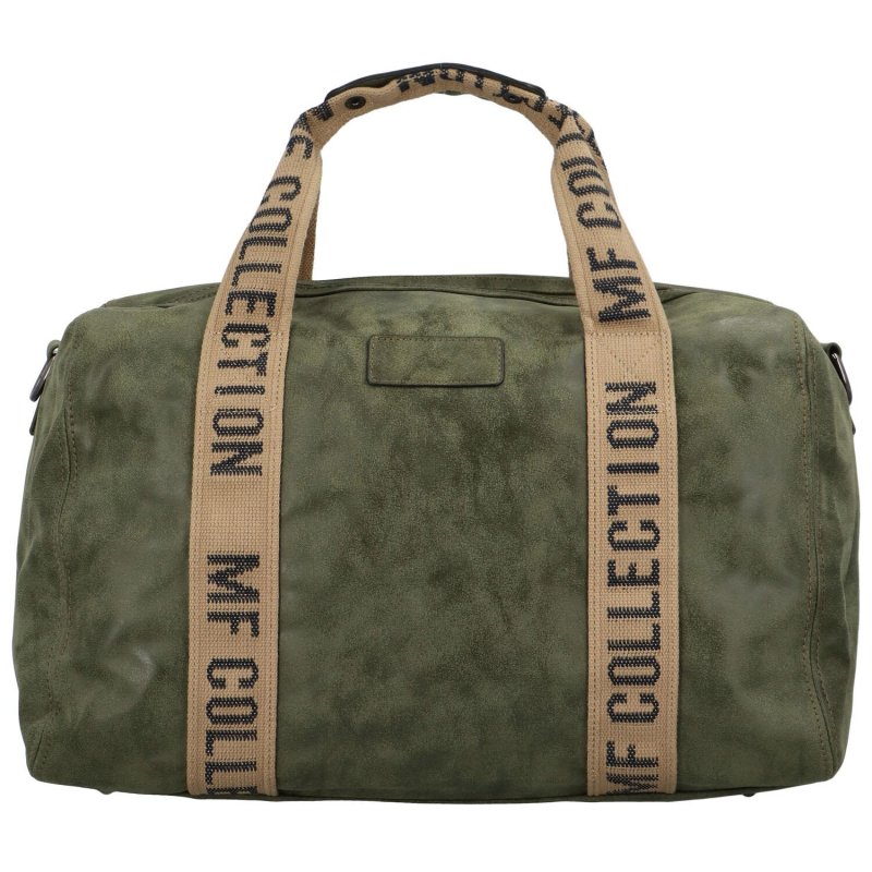 Cestovní dámská koženková kabelka Gita zimní kolekce, tmavě zelená