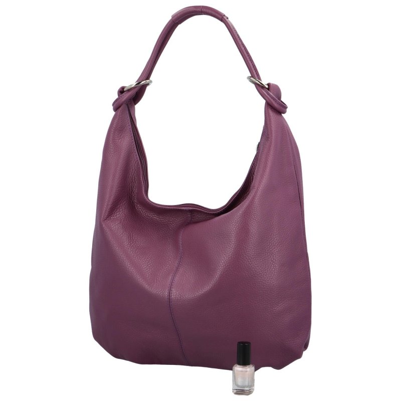 Elegantní kožená kabelka Sofia, fialová