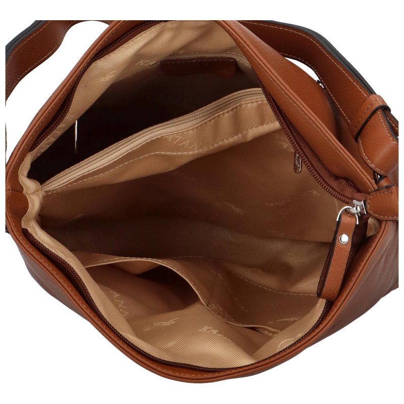 Luxusní dámská kožená kabelka Katana Sola ,hnědá