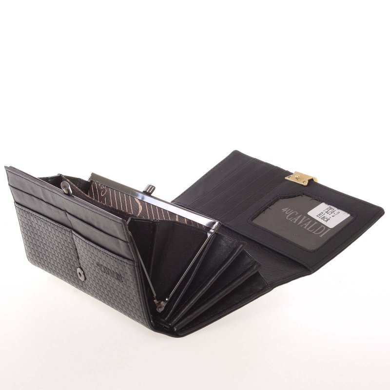 Designová dámská peněženka Cavaldi M, černá