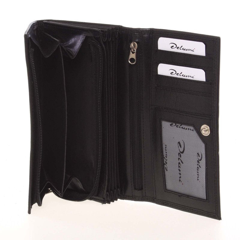 Dámská kožená peněženka Angela, černá