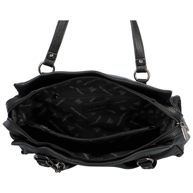 Dámská stylová koženková kabelka Soffeea ,černá