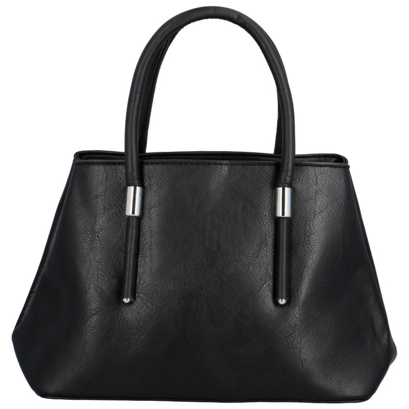 Elegantní dámská koženková kabelka do ruky  Antonella,  černá