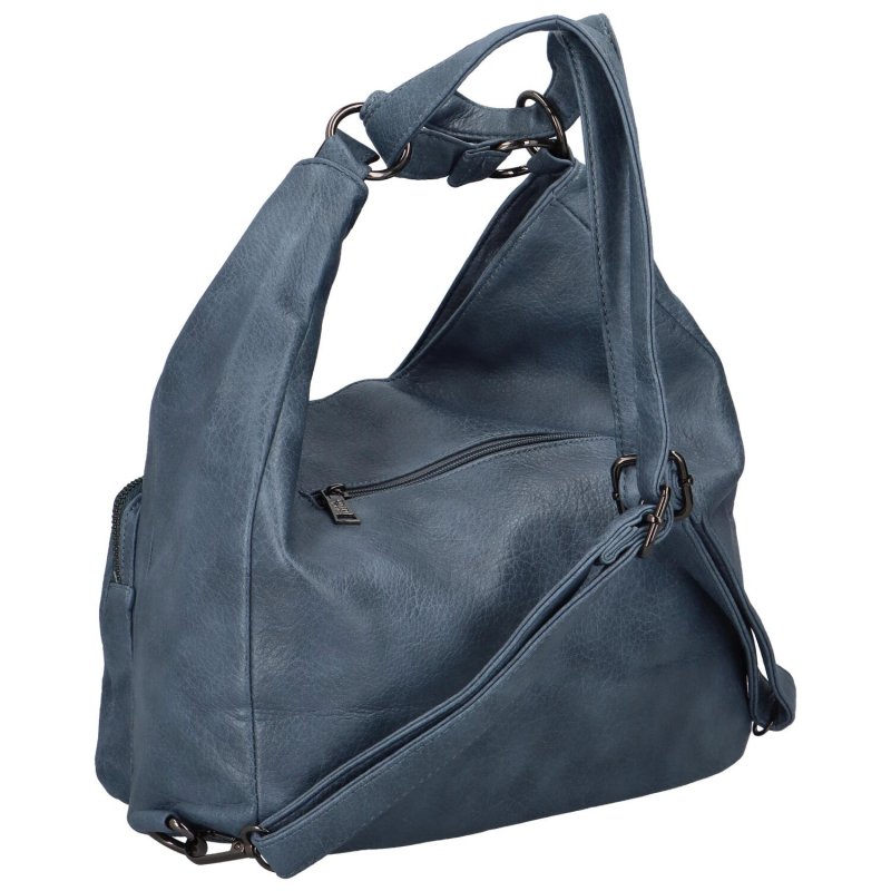 Stylový dámský kabelko-batoh Coveri Bailee, modrá