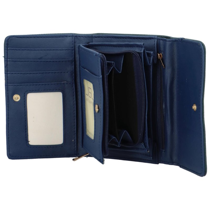 Trendy dámská koženková peněženka Lissia, tmavě modrá