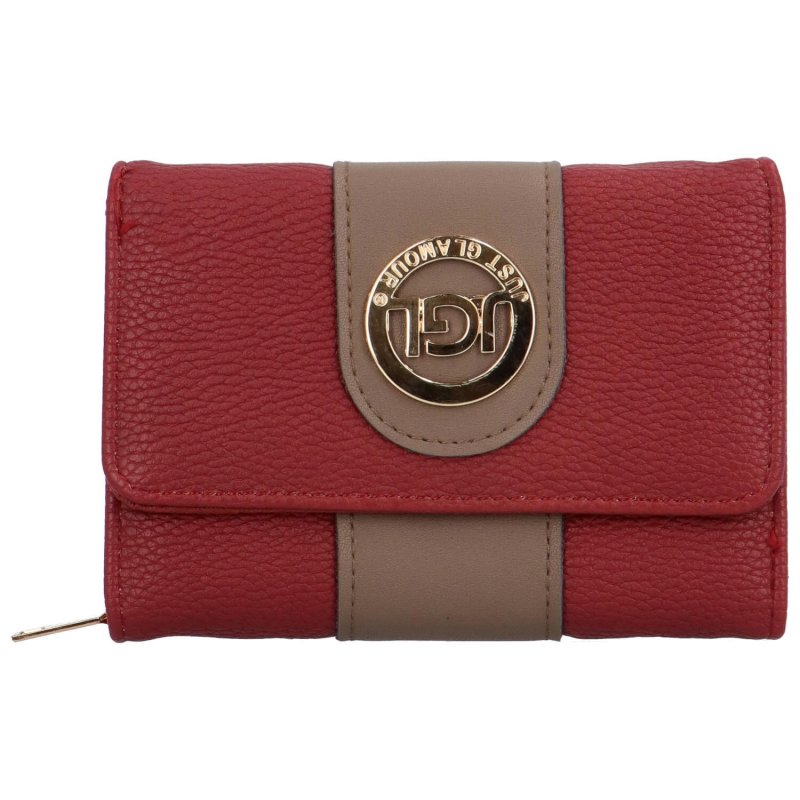 Trendy dámská koženková peněženka Lissia, červená