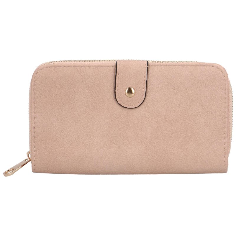 Trendy dámská koženková peněženka Bellina,  růžová