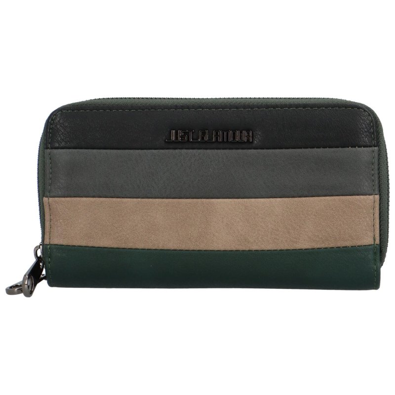 Velká a stylová dámská koženková peněženka Bibiana, zelená