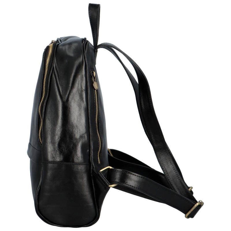 Stylový kožený batůžek Delami Vera Pelle Kiana, černá