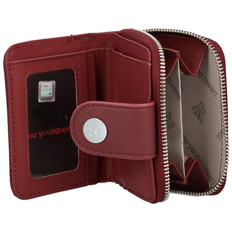 Malá dámská koženková peněženka Antalla, červená