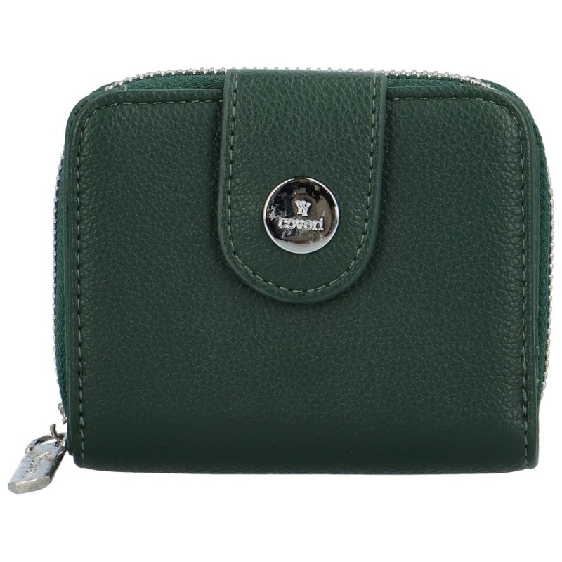 Malá dámská koženková peněženka Antalla, tmavě zelená