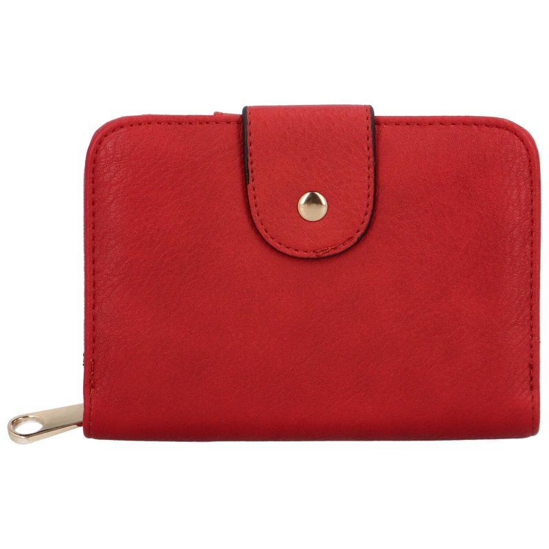 Malá dámská koženková peněženka Bellena, červená