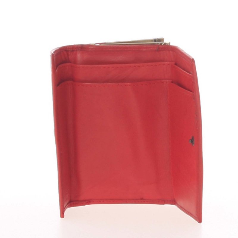 Dámská kožená peněženka Delami Cora, červená