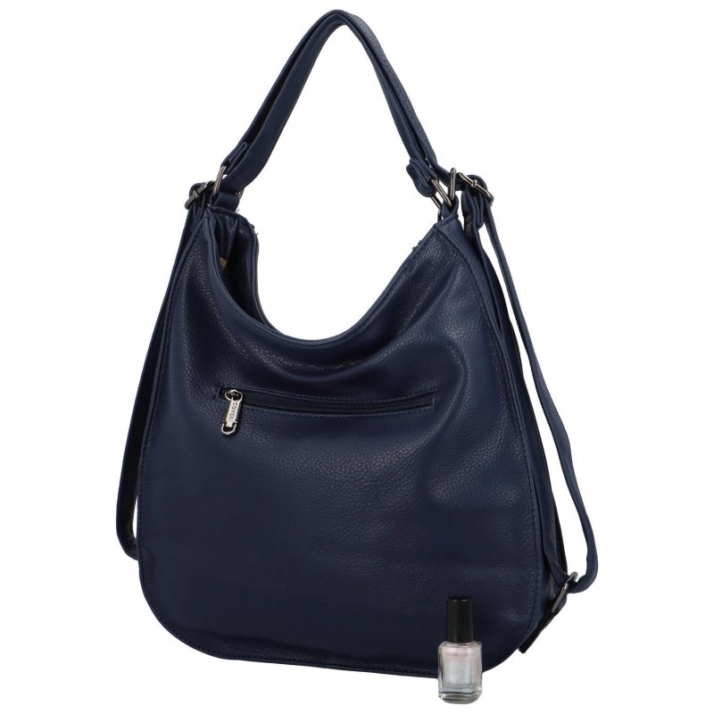 Trendy dámský koženkový kabelko-batoh Julenna, modrá