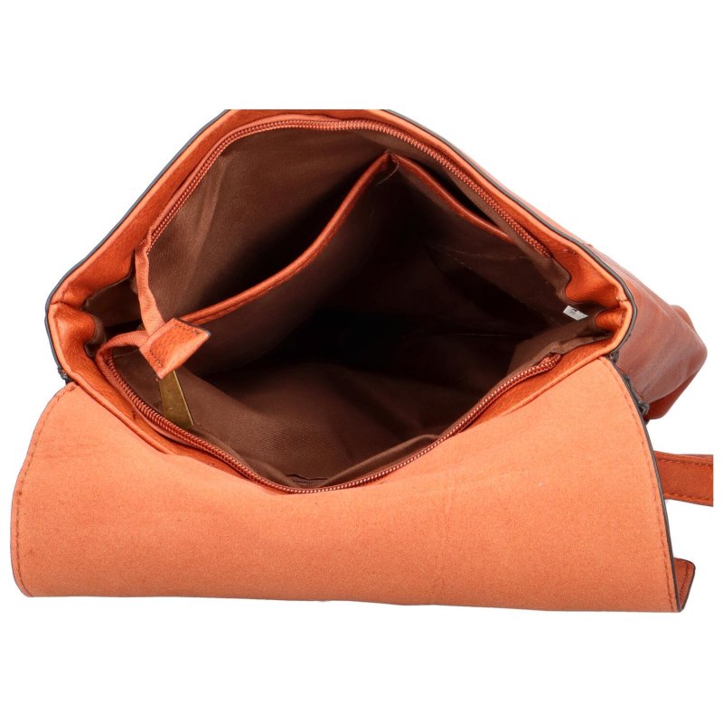 Trendový dámský kabelko-batoh Surprise, cihlová