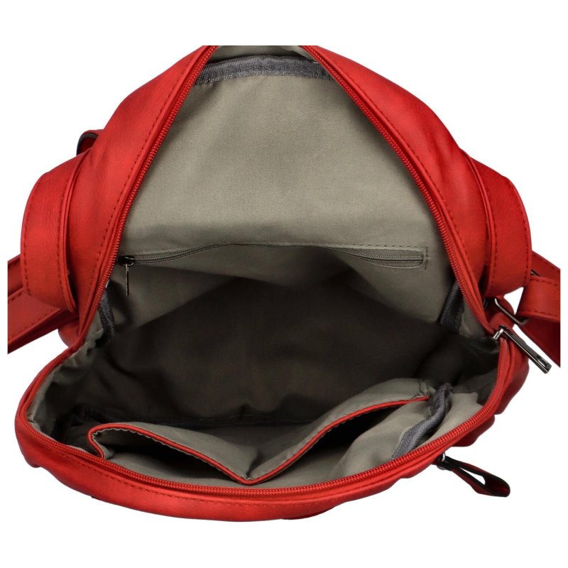 Stylový dámský kabelko-batoh Tessra Mavis, červená