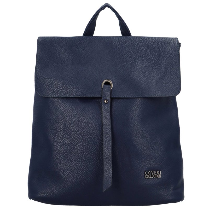 Trendy dámský koženkový kabelko-batoh Jaderna, modrý