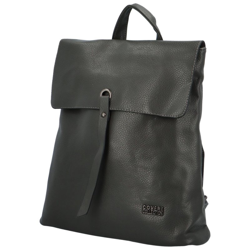 Trendy dámský koženkový kabelko-batoh Jaderna, šedý
