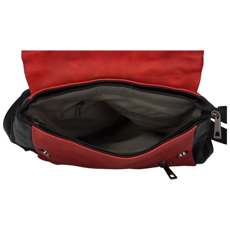 Trendy dámský kabelko-batoh Gideah, červeno-černá