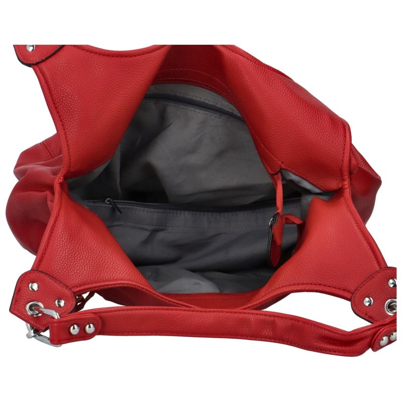 Trendy dámská kabelka přes rameno Cicinna, červená