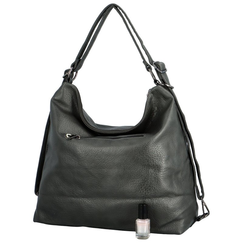 Stylový dámský koženkový kabelko/batoh Irseya, šedý