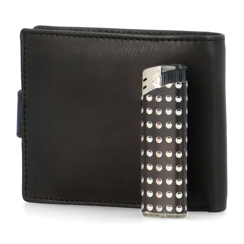 Pánská kožená peněženka Diviley Ernesto, černá