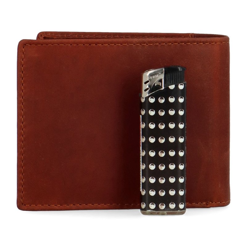 Pánská kožená peněženka na šířku Diviley Greg, koňaková
