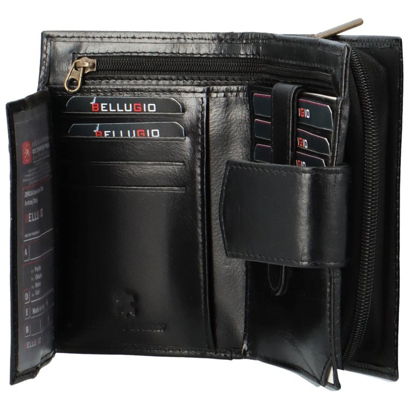 Pánská kožená peněženka Bellugio Ferron, černá