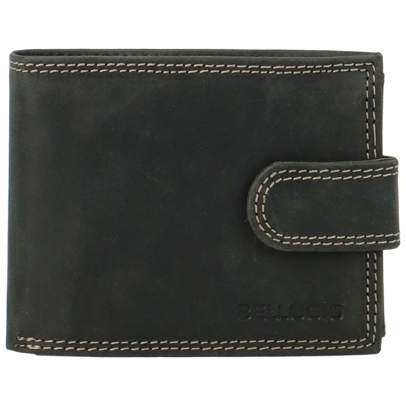 Pánská kožená peněženka Bellugio Mason, černá