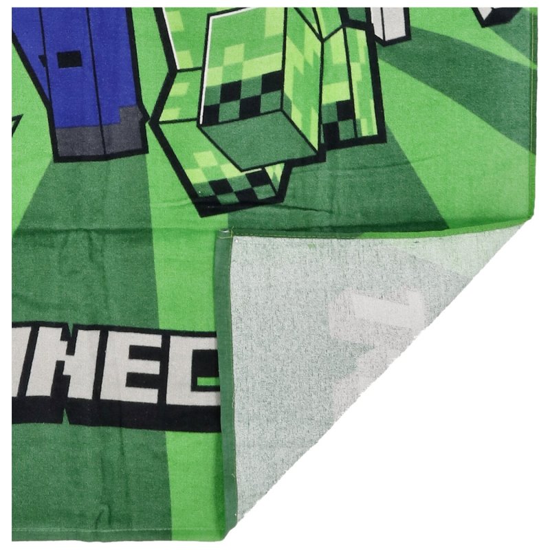 Hravý dětský ručník Minecraft Creeper, zelená